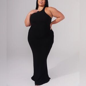 Klassy Network Maxi Dress - Sparkle Black